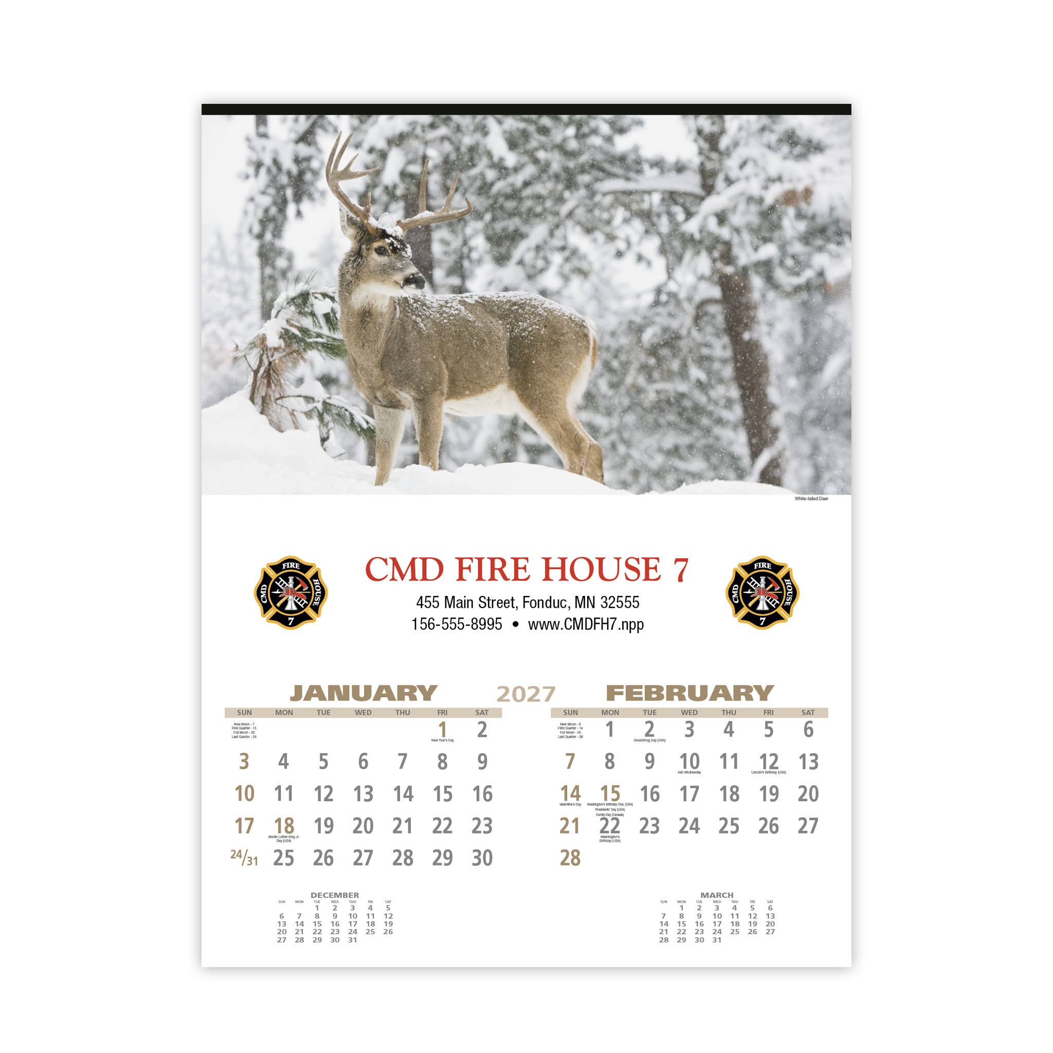 Wildlife Calendar  Imprinted with Logo (Q674722)