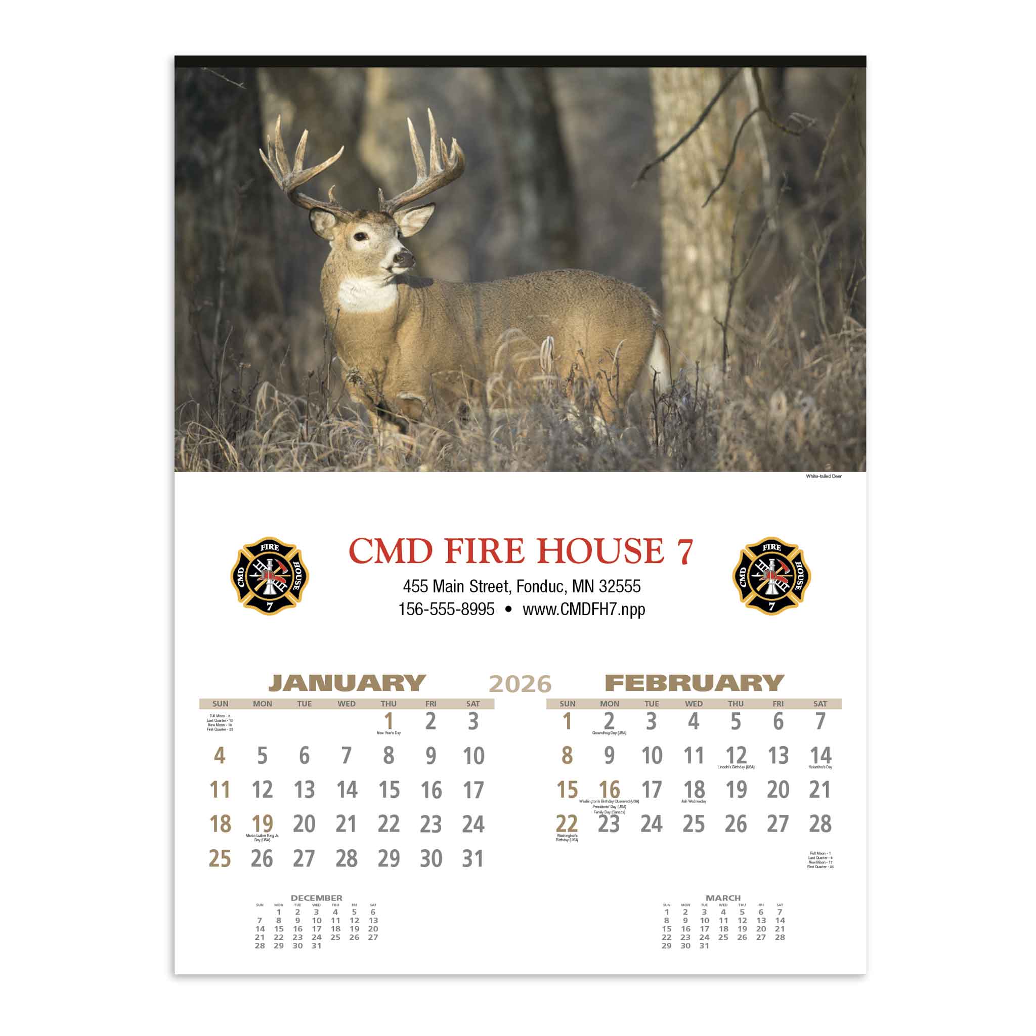Wildlife Calendar  Imprinted with Logo (Q674722)