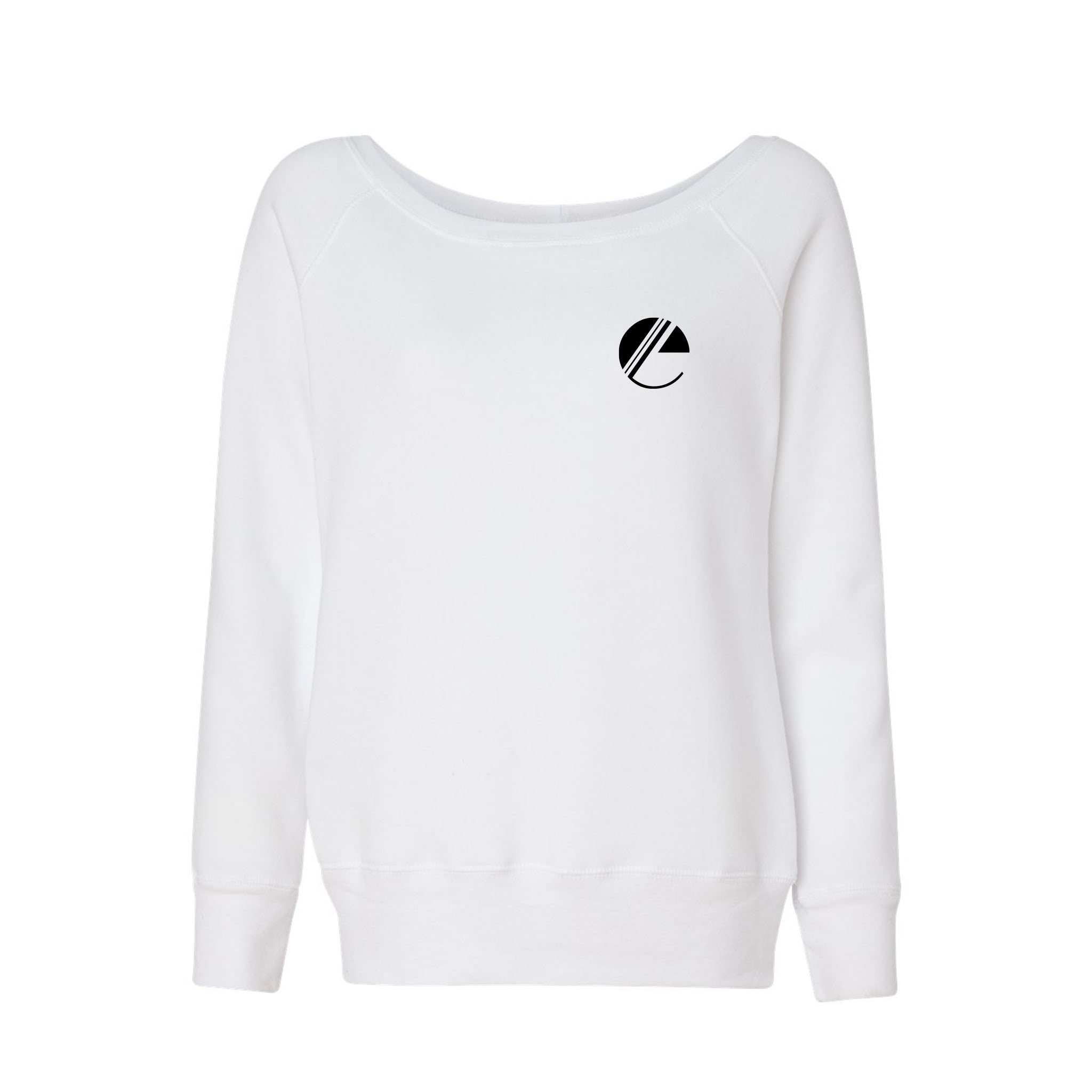 BELLA + CANVAS - Women’s Wide Neck Sweatshirt  Imprinted with Logo (Q675011)