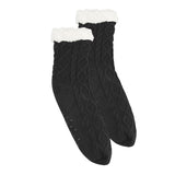 Cozy Cable Knit Slipper Socks (Q676122)
