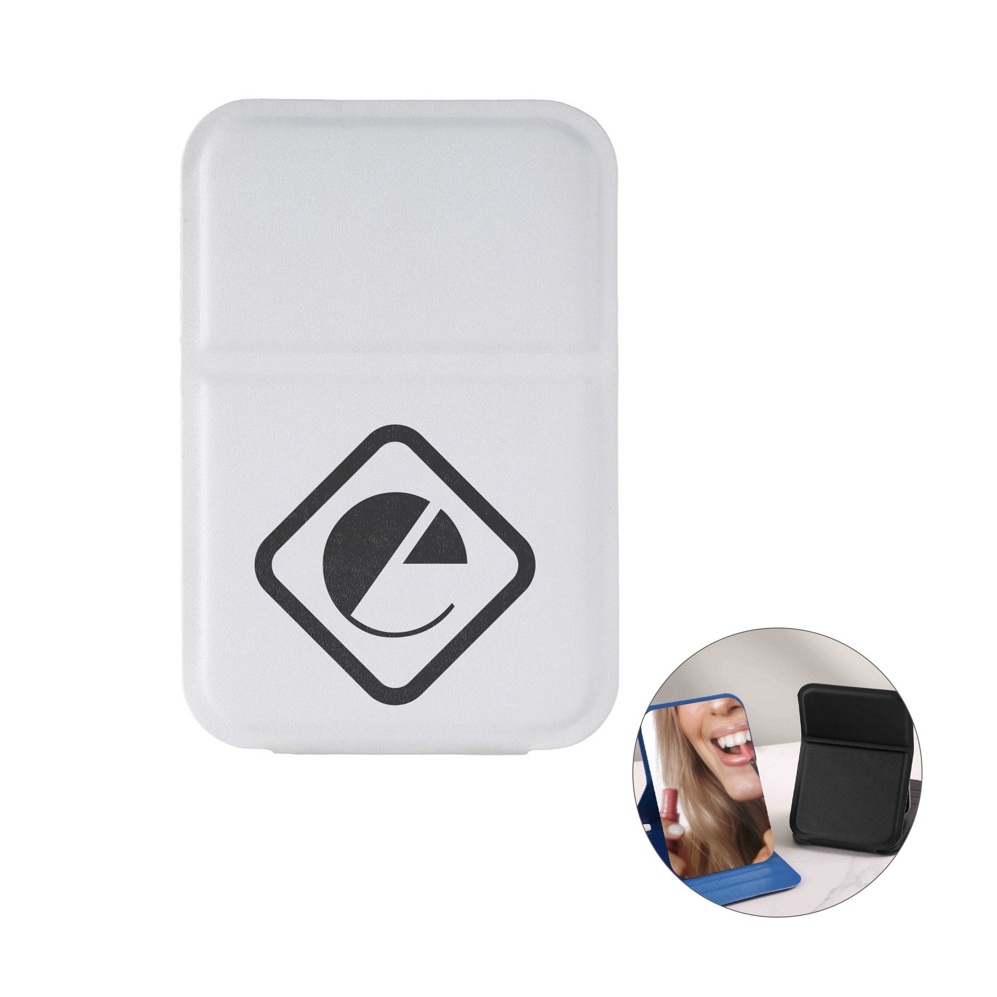 On-the-Go Mirror Stand  Imprinted with Logo (Q676432)