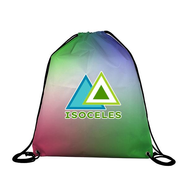 14W x 17H Lassen Drawstring Cinch Pack  Imprinted with Logo (Q677022)