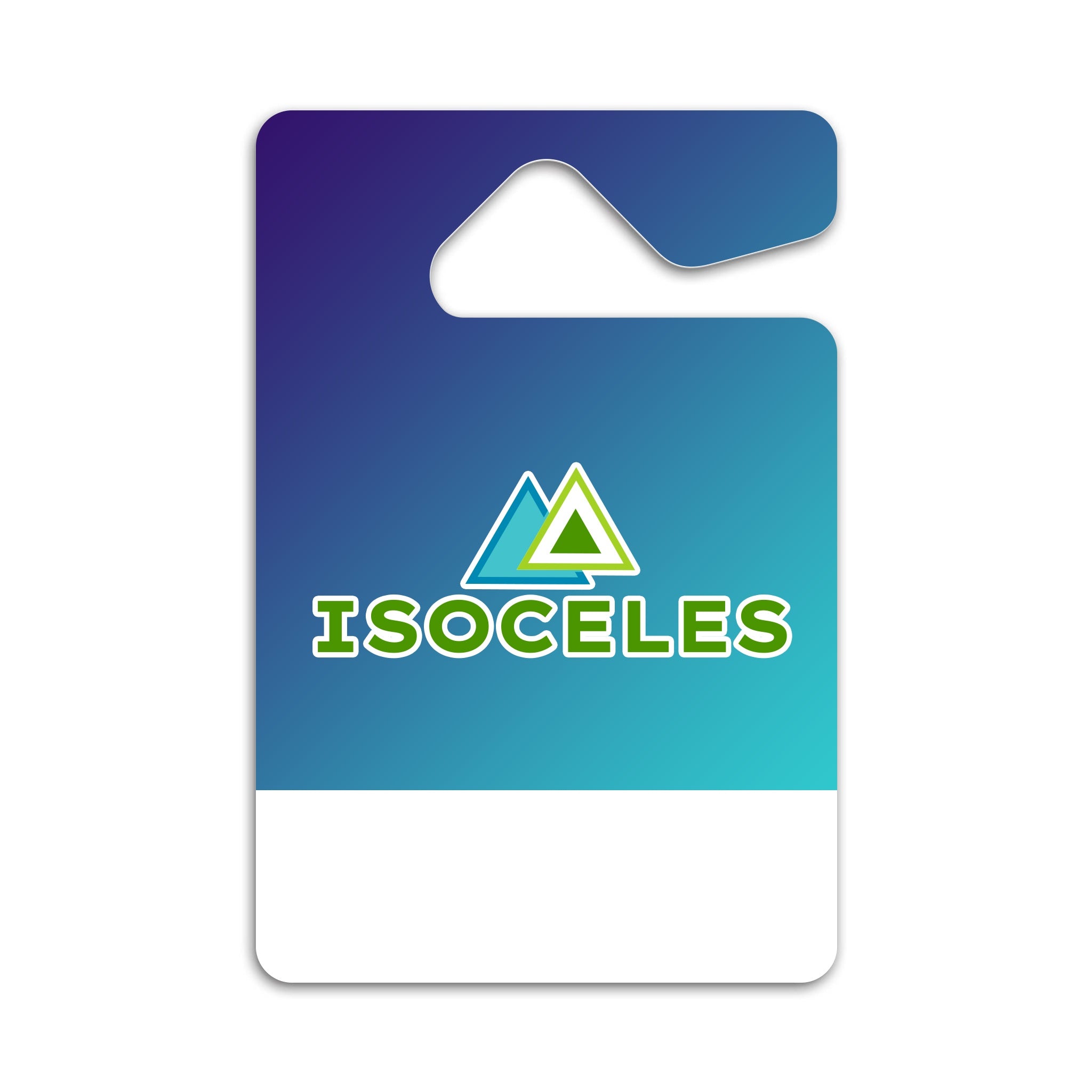 Paper Hang Tag 4.5 x 3 Inch  Imprinted with Logo (Q679222)