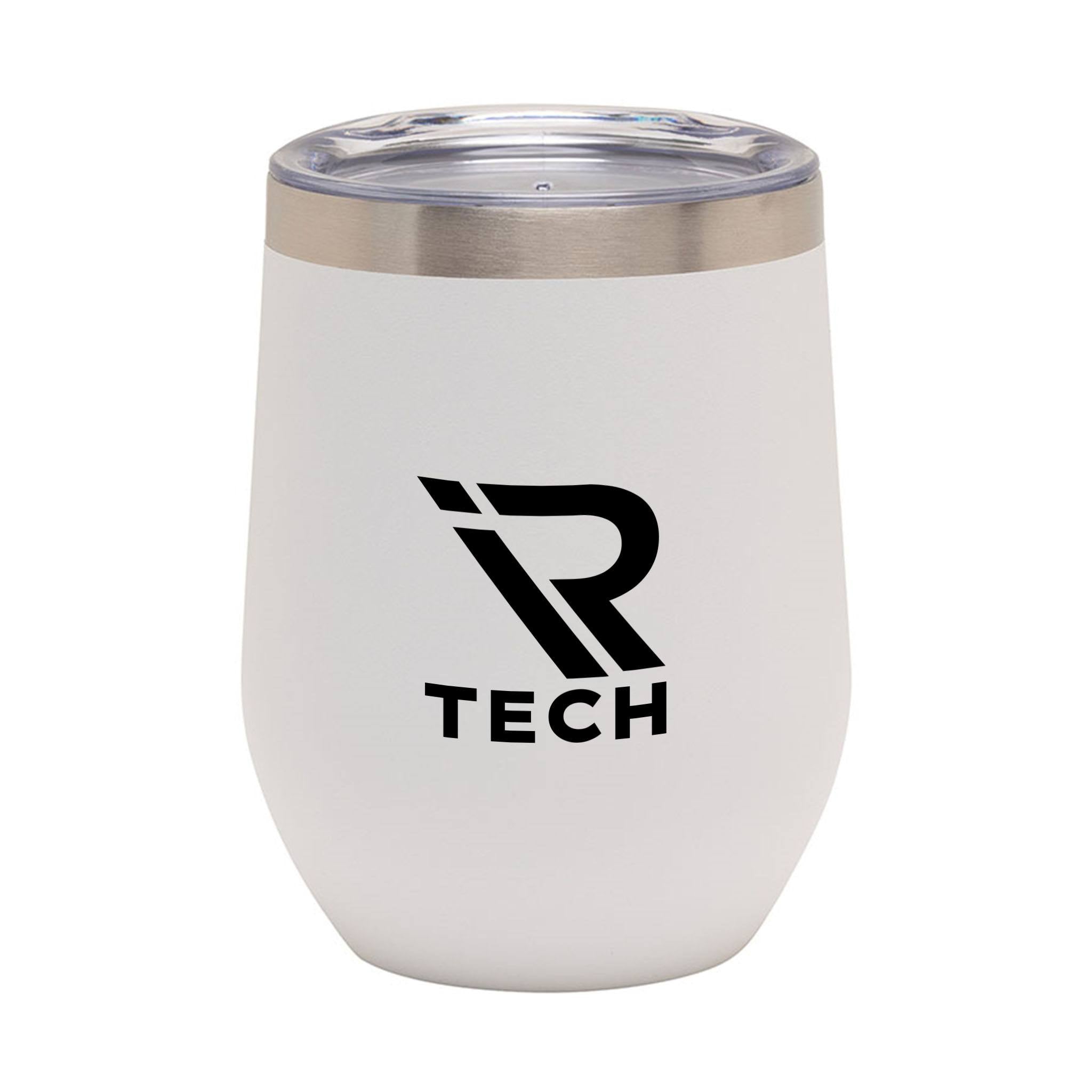 Aria 12 oz. Double Wall Vacuum Wine Cup  Imprinted with Logo (Q680622)