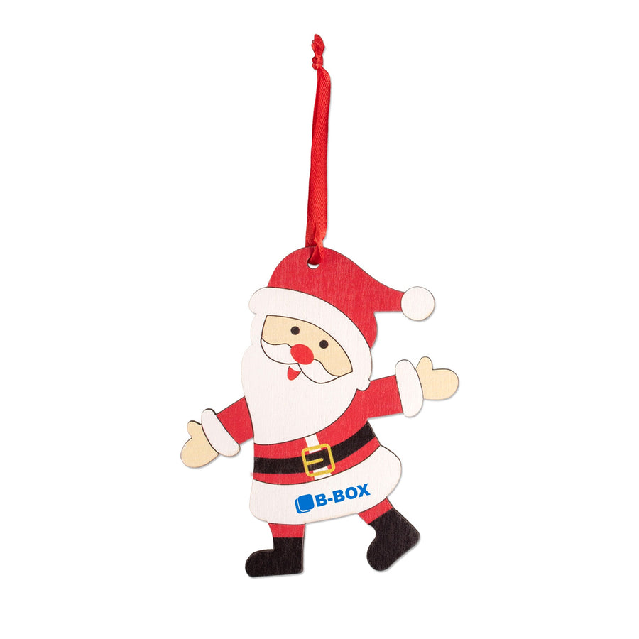 Wooden Santa Ornament (Q681332)