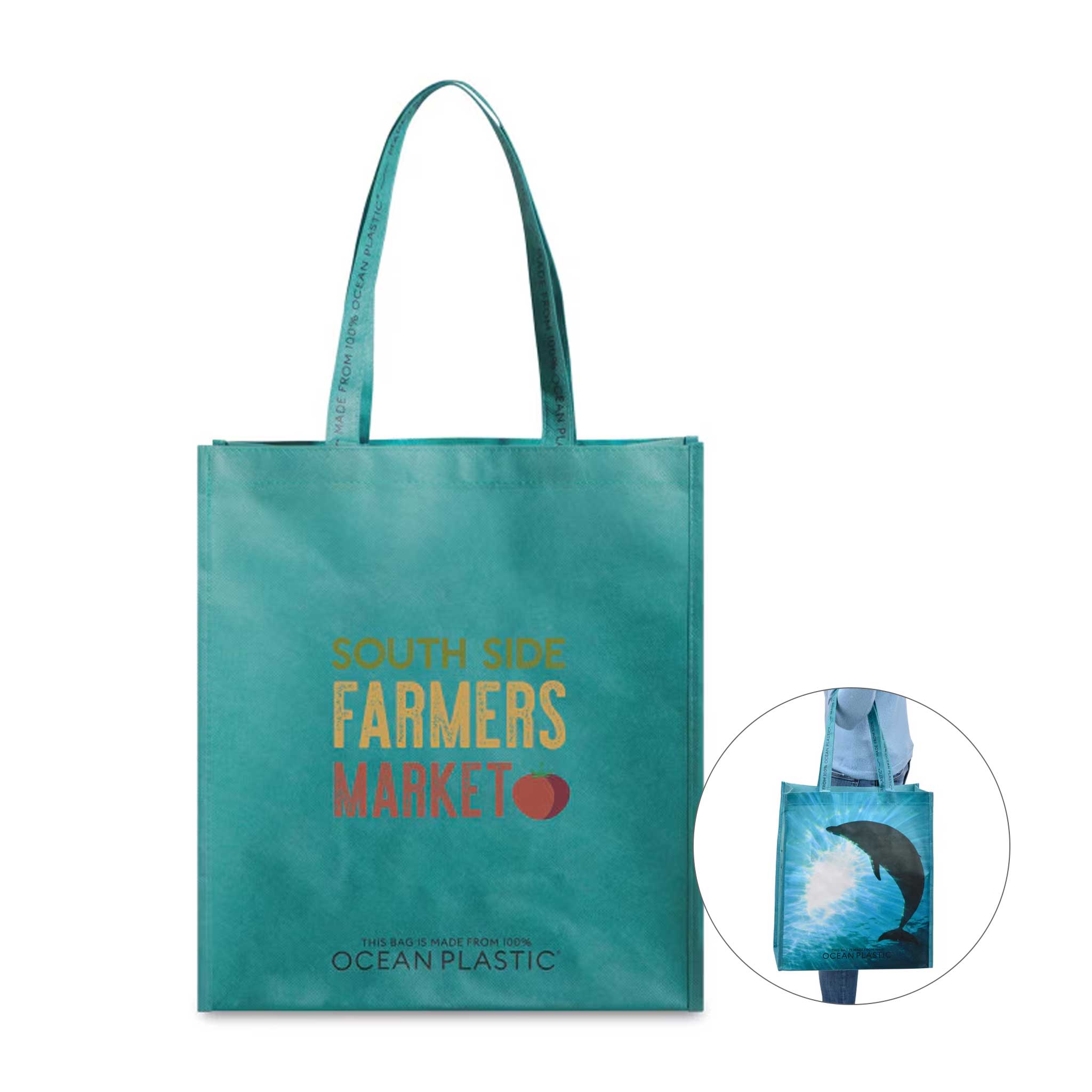 Out Of The Ocean® Reusable Large Shopper - Seafoam (Q684822)