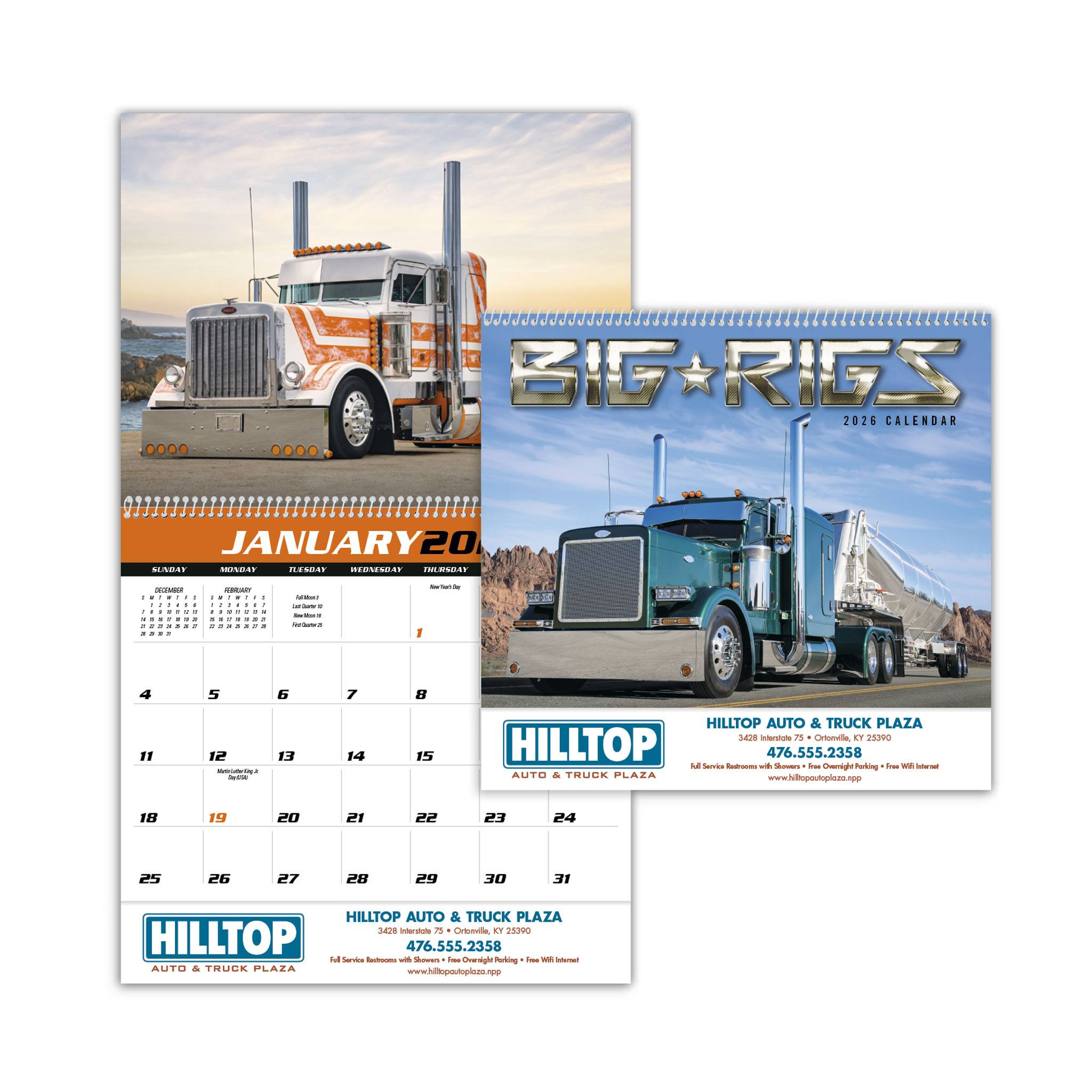 Big Rigs Calendar  Imprinted with Logo (Q685722)