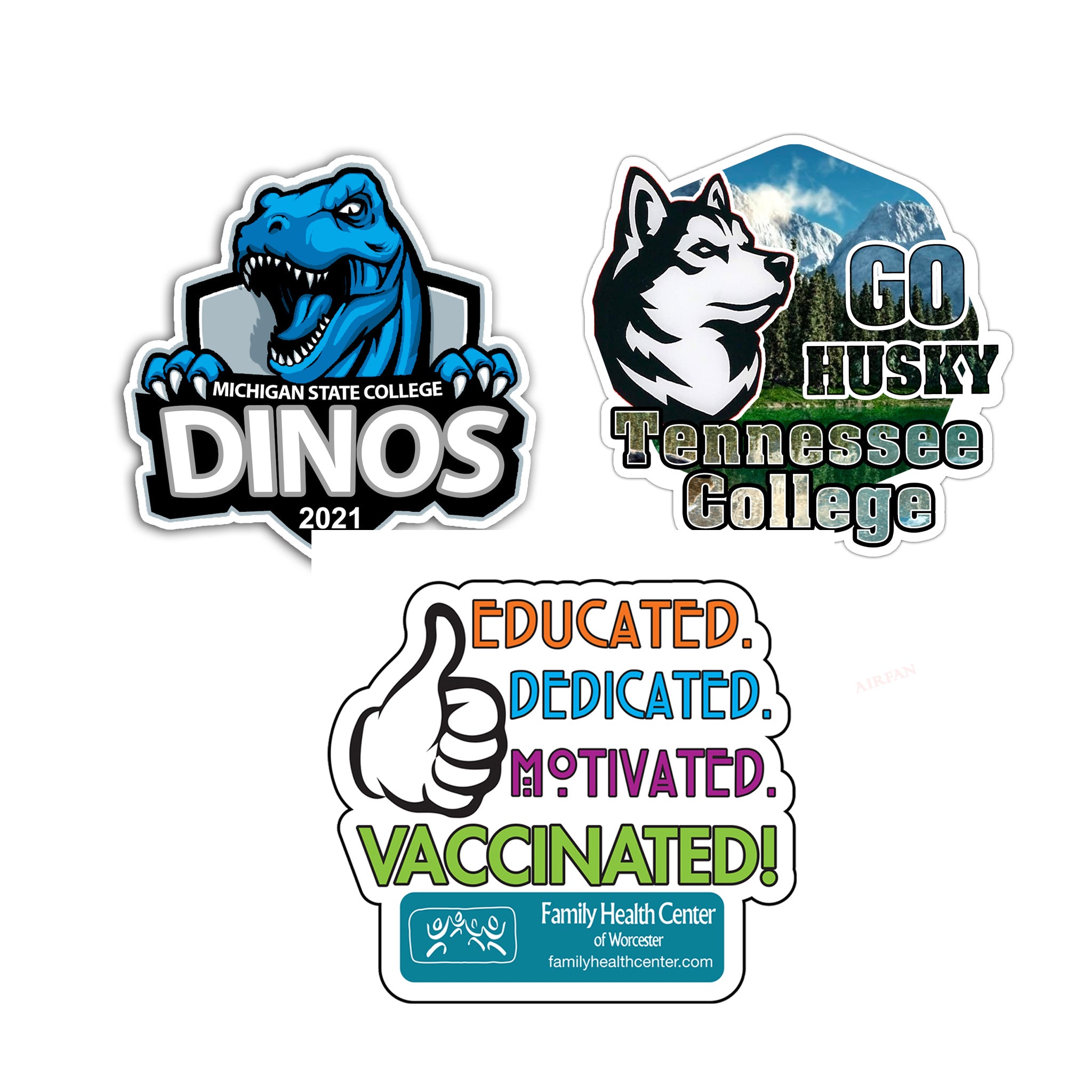 Customcut™ 25.1 To 36 sq. Inch Vinyl Stickers In Singles (Q687022)