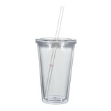 Double Wall Acrylic Tumbler with Straw (16 oz.) (Q688311)
