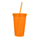 Double Wall Acrylic Tumbler with Straw (16 oz.) (Q688311)