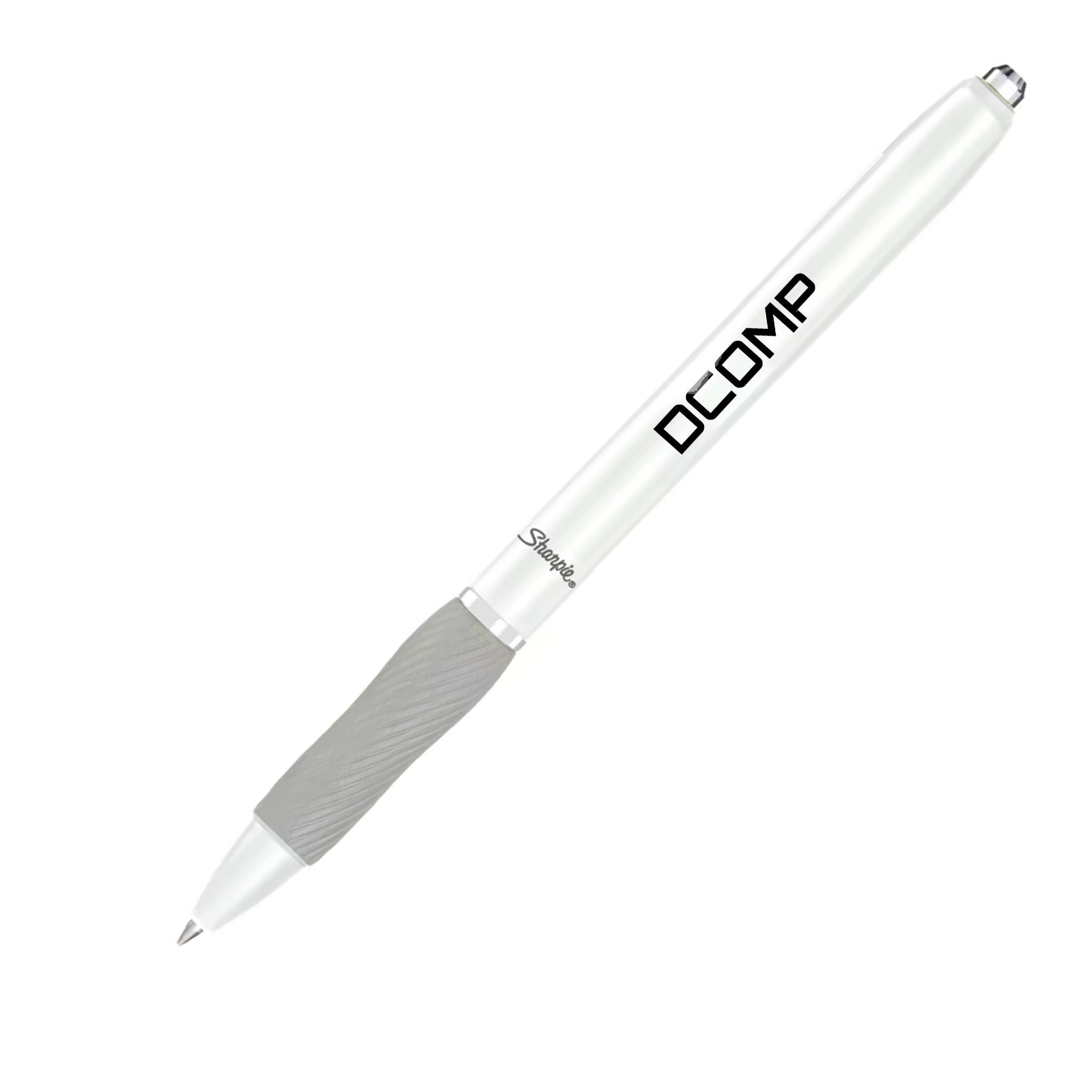 Sharpie® S-Gel White Barrel - Black  Imprinted with Logo (Q688332)