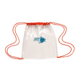 Clear Game Drawstring Backpack  Imprinted with Logo (Q689922)