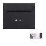 Travis & Wells® Lennox Padfolio - Black  Imprinted with Logo (Q691922)