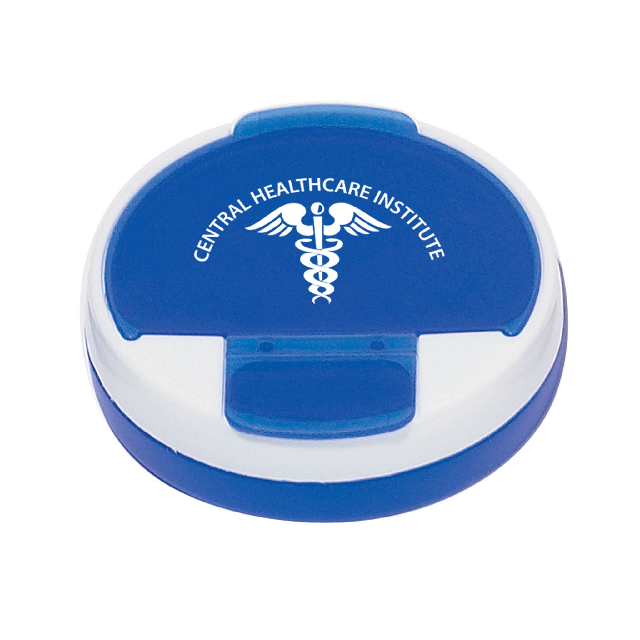 4 Compartment Round Pill Holders  Imprinted with Logo (Q694411)