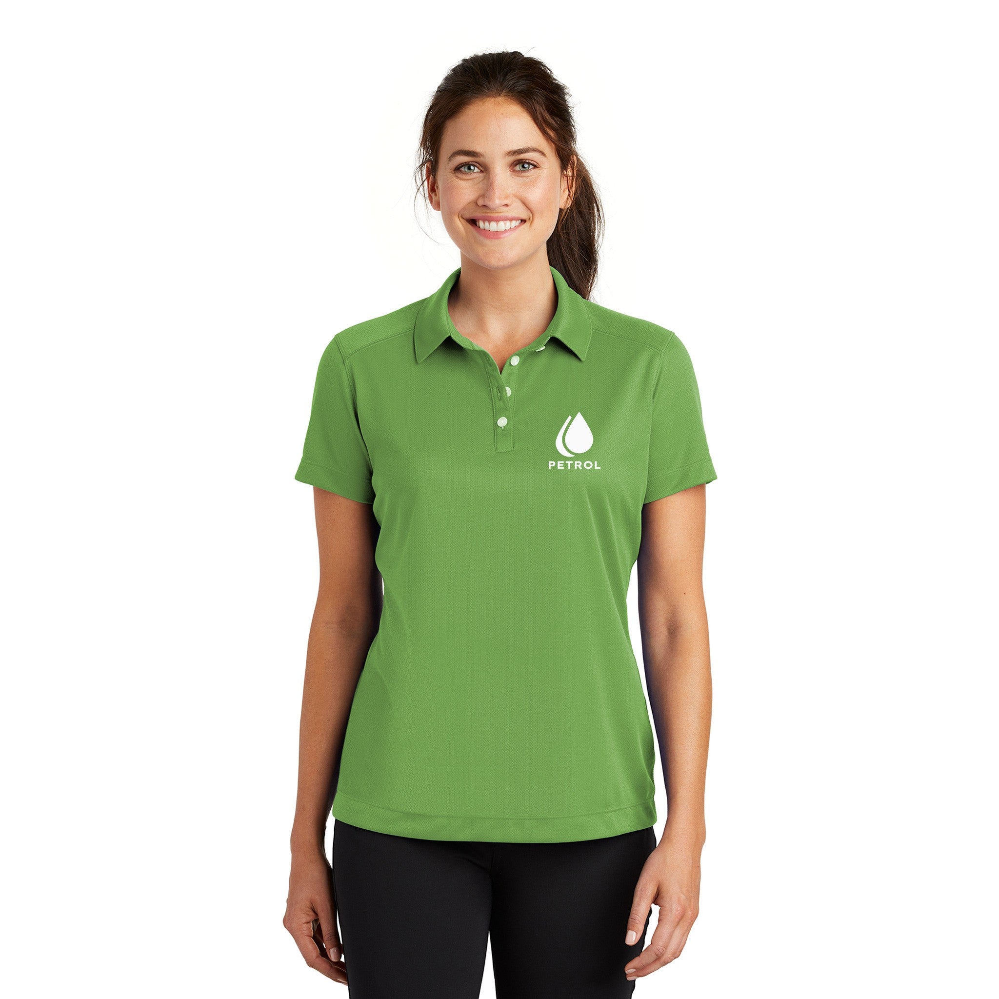 Nike Golf - Ladies Dri-FIT Pebble Texture Polo  Imprinted with Logo (Q695235)