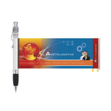 Translucent Banner Grip Pen  Imprinted with Logo (Q695611)