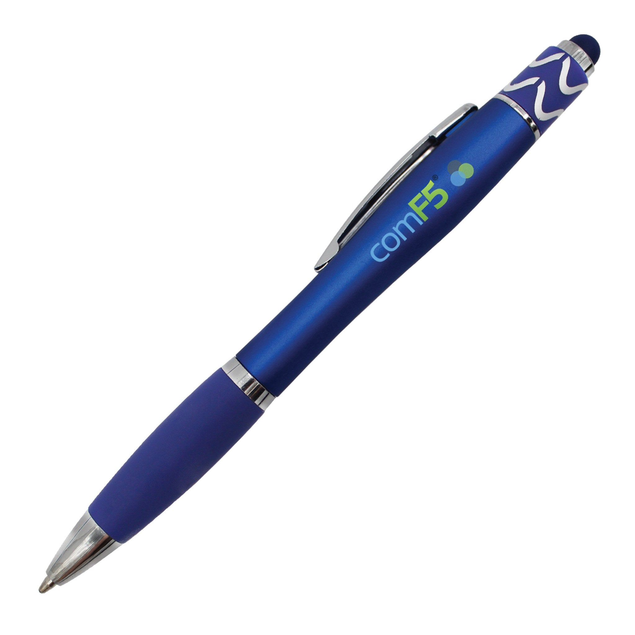 Halcyon® Silhouette Spin Top Pen With Stylus FC  Imprinted with Logo (Q695922)