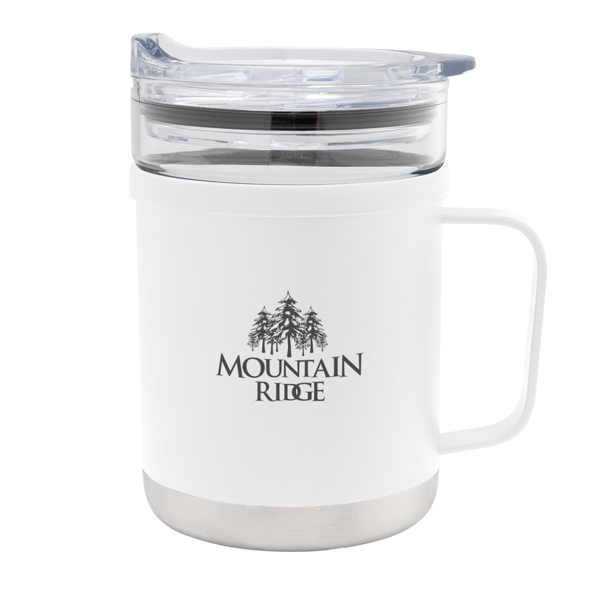 15 Oz. Glass And Stainless Steel Mug (Q696122)