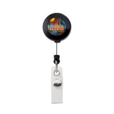 Retractable Badge Holder with Slide Clip  Imprinted with Logo (Q696311)