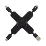 Play & Charge 2.0 5-in-1 Cell Phone Charging Cable Spinner (Q697022)