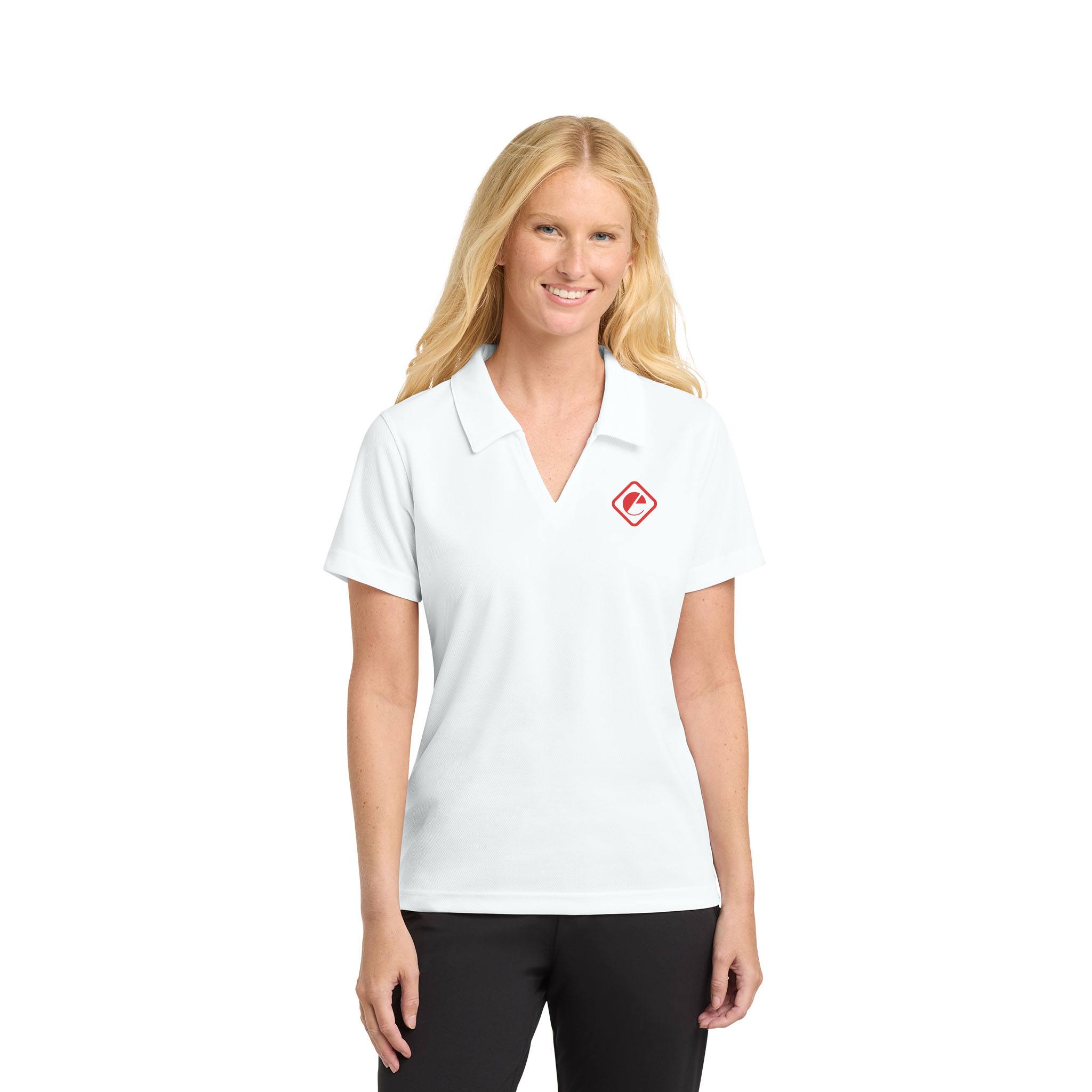 Sport-Tek® Ladies Dri-Mesh® V-Neck Polo (Q697922)