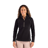 Clique Powder Recycled Fleece Womens Half Zip Hooded Pullover (Q698432)