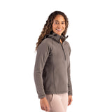 Clique Powder Recycled Fleece Womens Half Zip Hooded Pullover (Q698432)