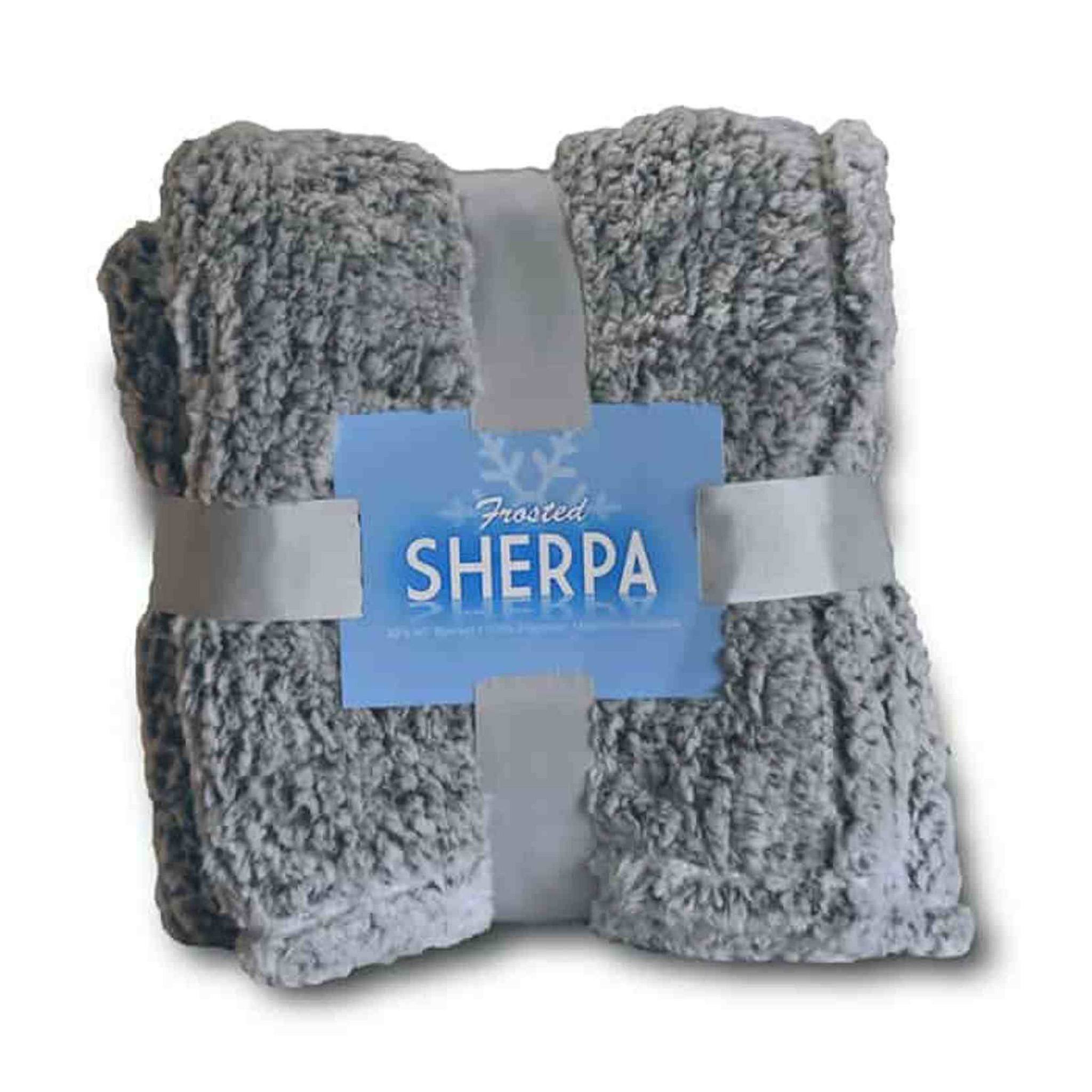 Frost Sherpa Blanket  Imprinted with Logo (Q699432)