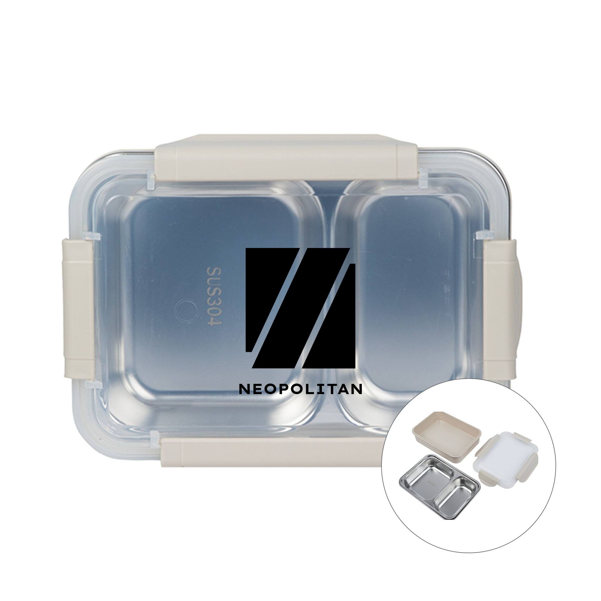 Corrine Food Container With Steel Tray  Imprinted with Logo (Q699622)