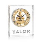 Ashland Clock - Gold Dial  Imprinted with Logo (Q700222)