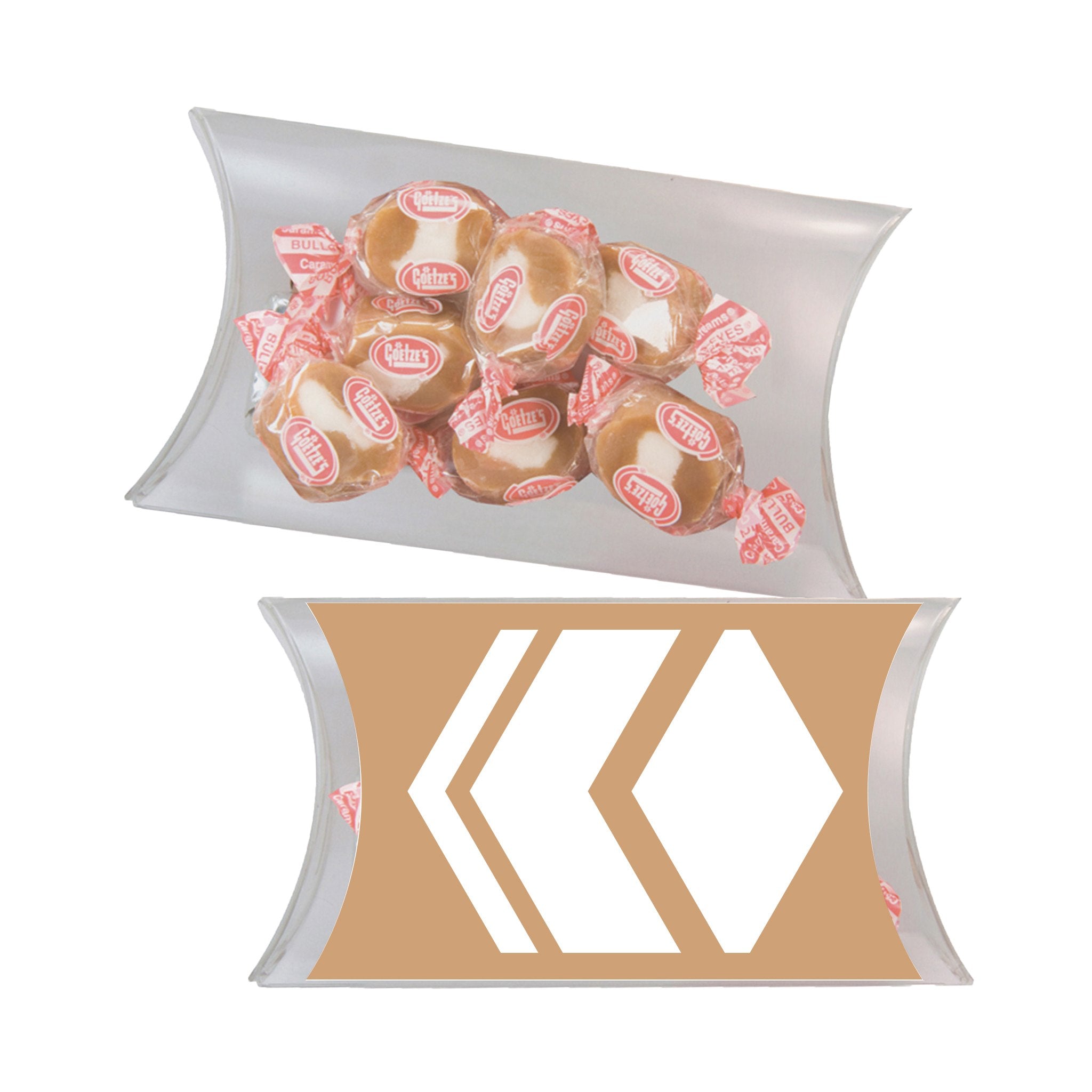 Medium Pillow Pack - Caramel Chew  Imprinted with Logo (Q702222)