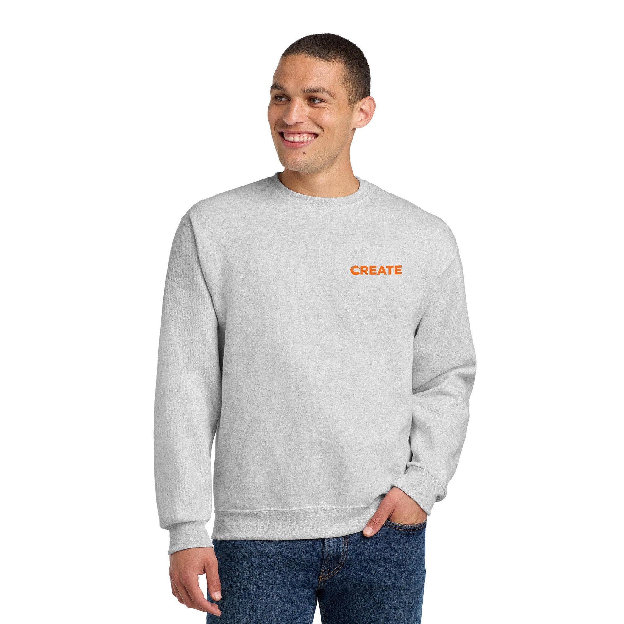 JERZEES® - NuBlend® Crewneck Sweatshirt  Imprinted with Logo (Q70337)