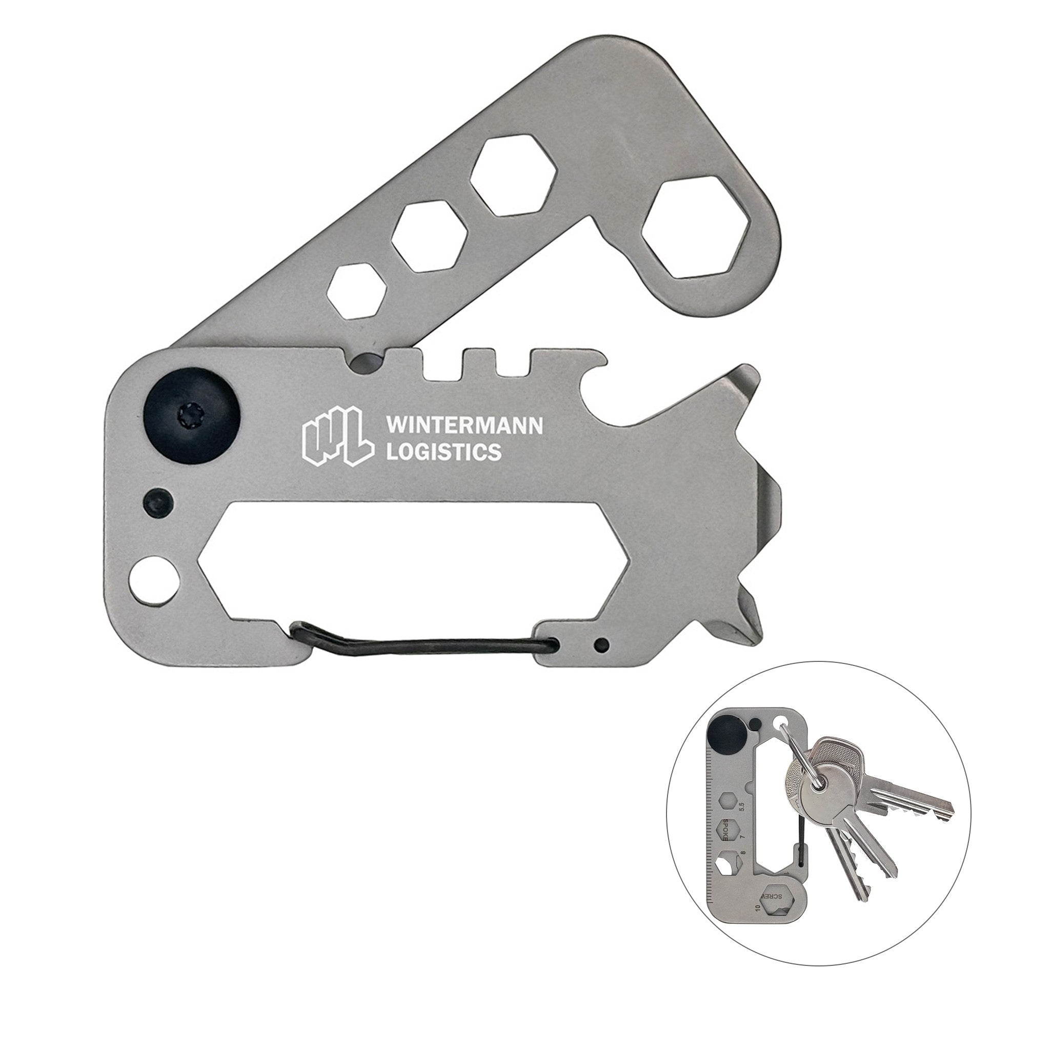 Best Buddy Tools® Slim Profile Multi-Tool Carabiner  Imprinted with Logo (Q709122)