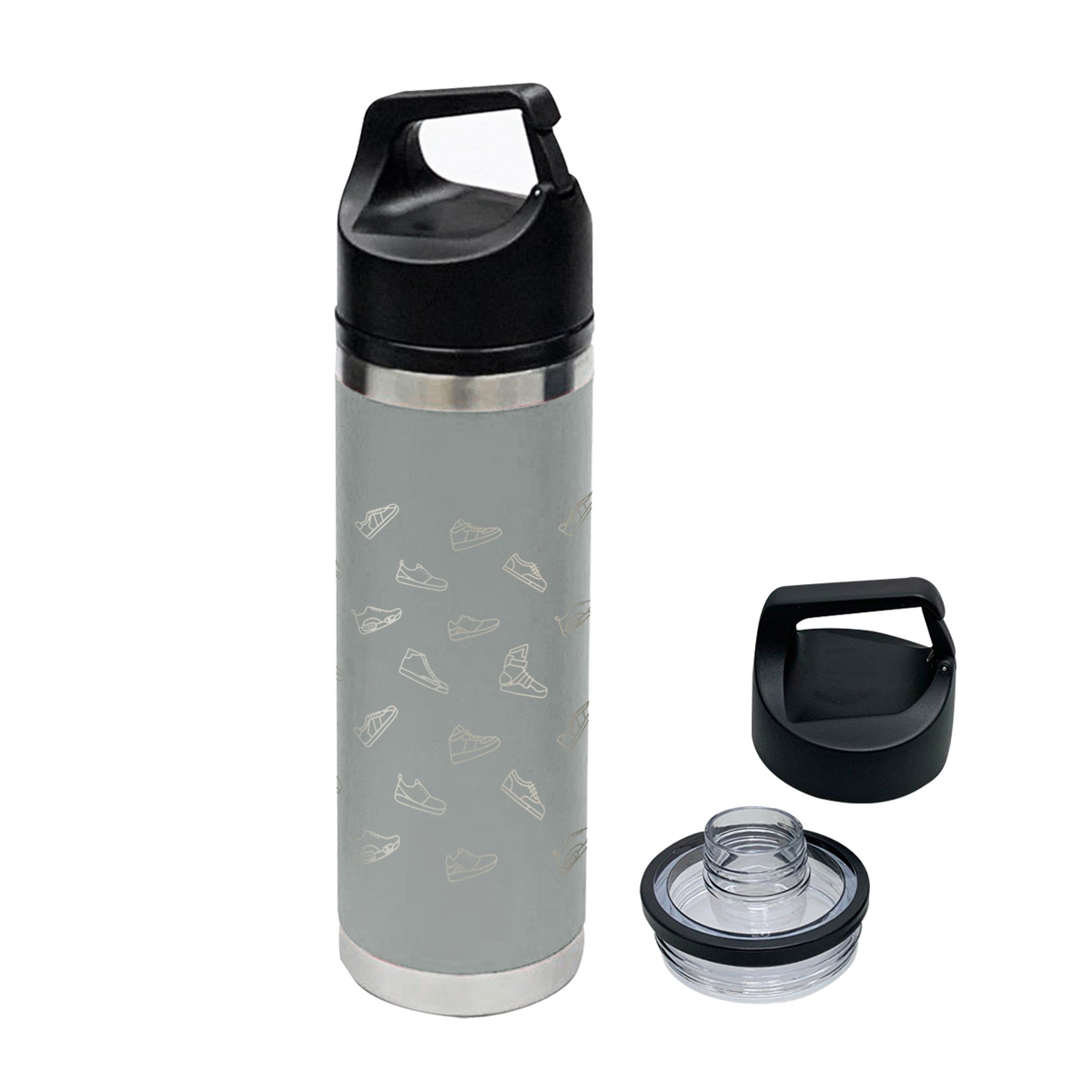 18 Oz. Full Laser Davenport Stainless Steel Bottle  Imprinted with Logo (Q712822)