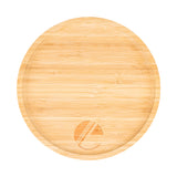 Round Bamboo Serving Tray  Imprinted with Logo (Q714432)
