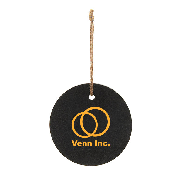 Slate Ornament  Imprinted with Logo (Q714922)