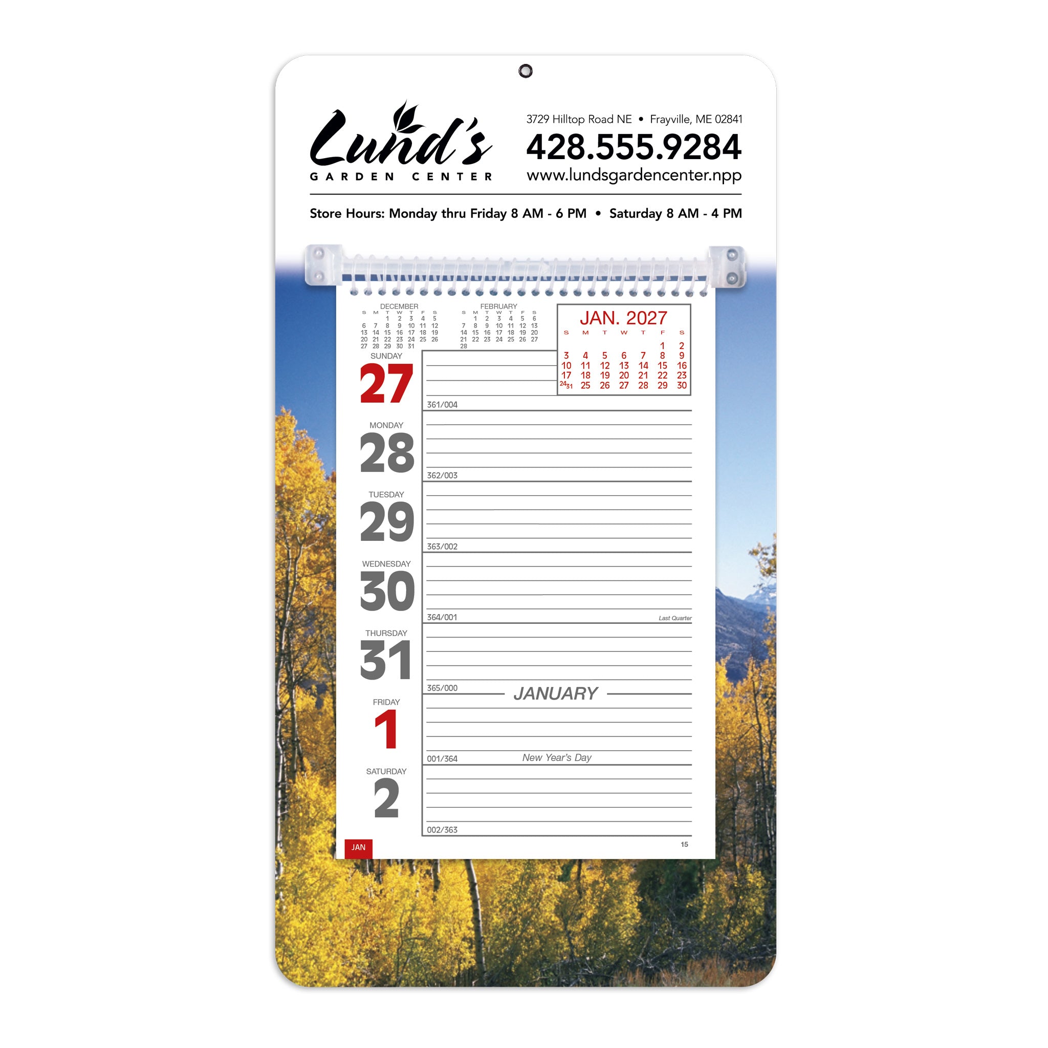Full-Color Weekly Memo Calendar (Q715722)