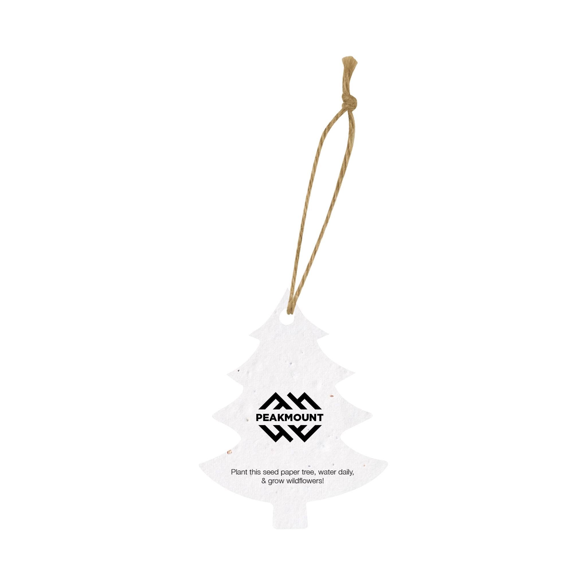 Bloomin Tree Shaped Plantable Holiday Ornament  Imprinted with Logo (Q715822)