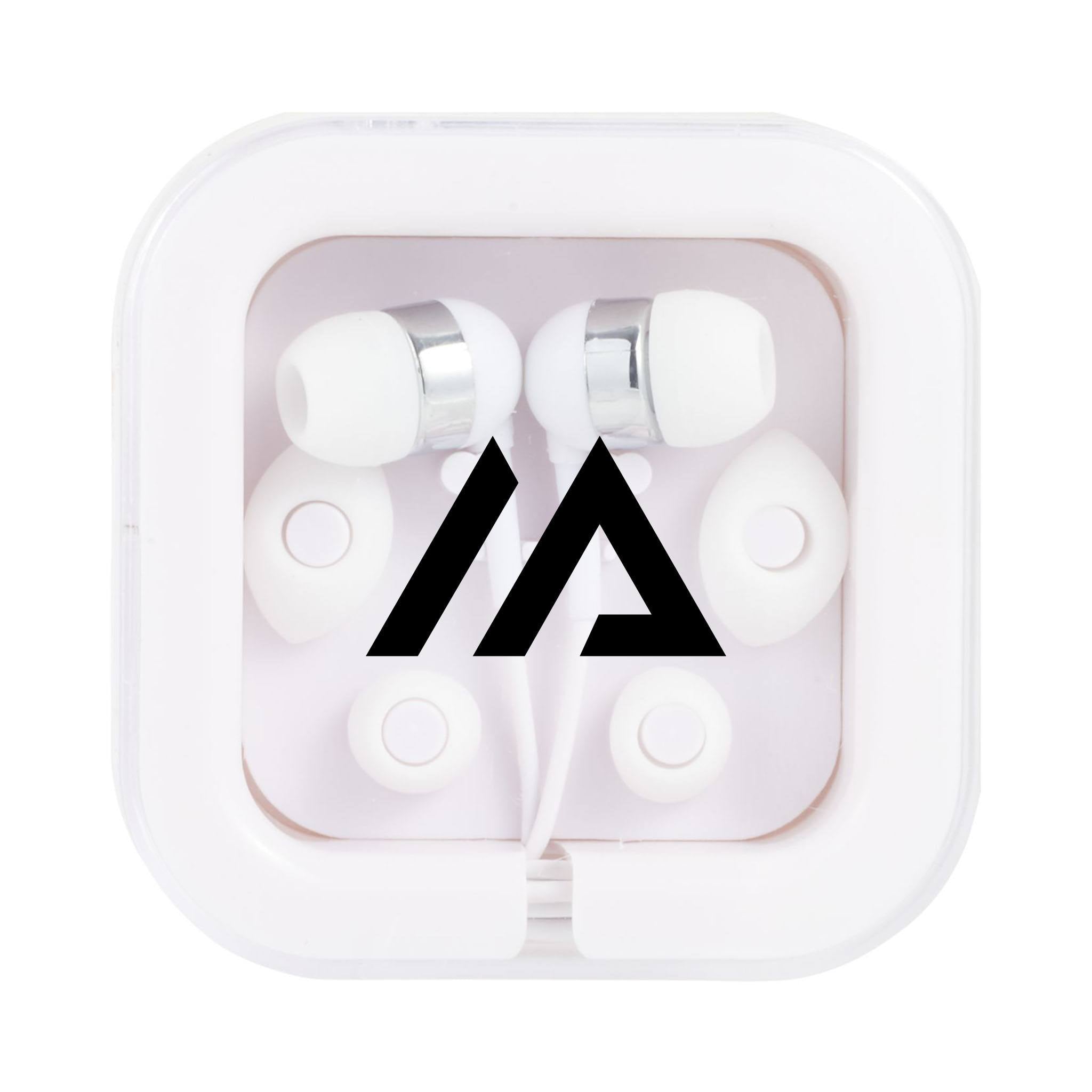 Color Pop Earbuds  Imprinted with Logo (Q715865)