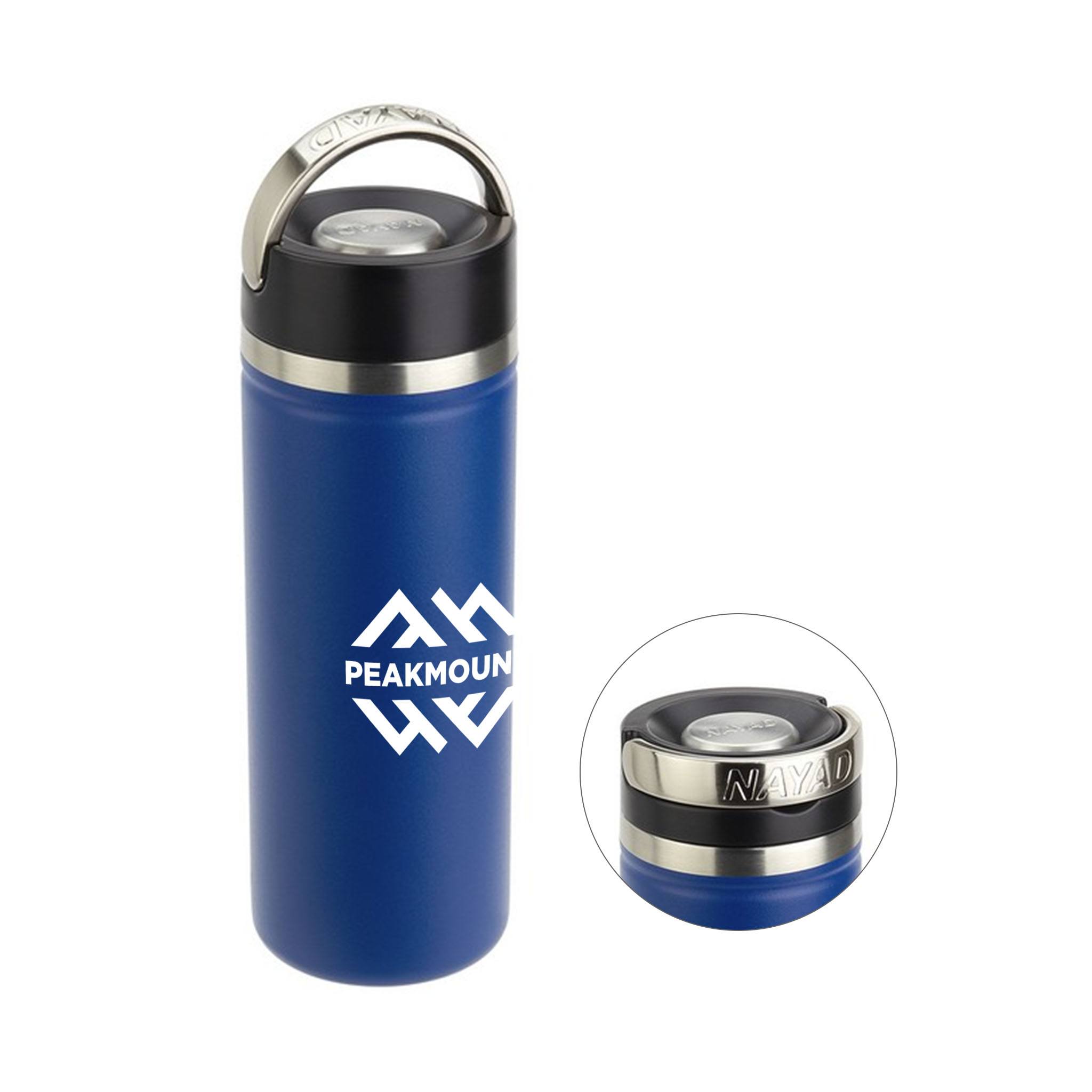 NAYAD™ Roamer 18 Oz. Stainless Double Wall Bottle  Imprinted with Logo (Q716422)