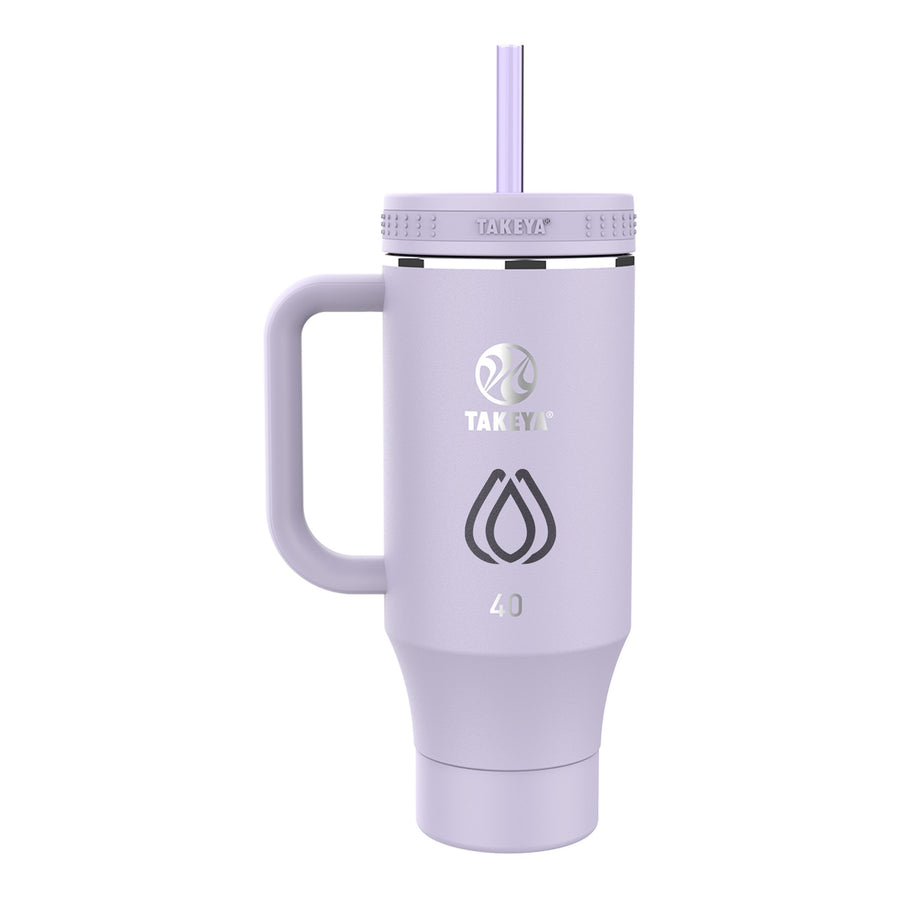 40 Oz. Takeya® Straw Tumbler With Handle - Silkscreen (Q717022)