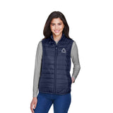 Core 365® Ladies' Prevail Packable Puffer Vest  with Logo (Q719622)