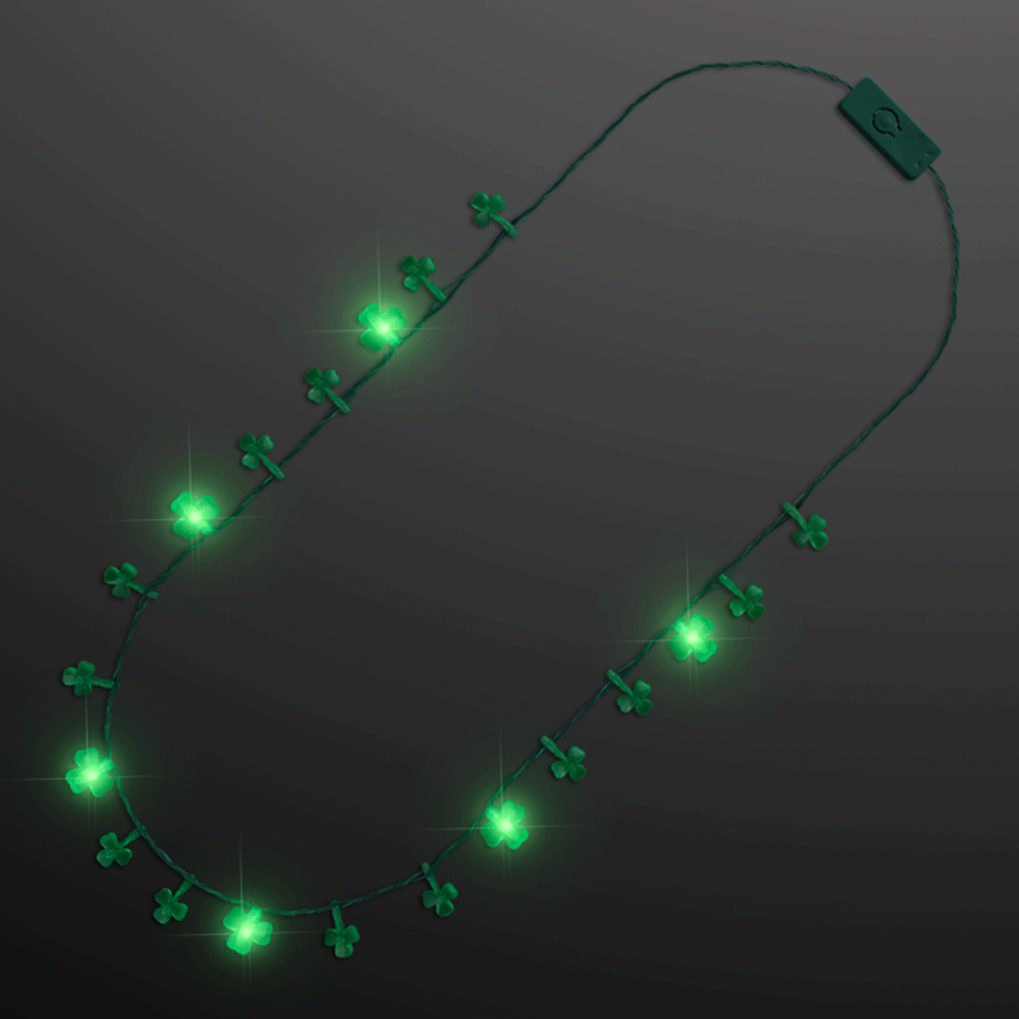 Shamrock String Light Necklace  Imprinted with Logo (Q720332)