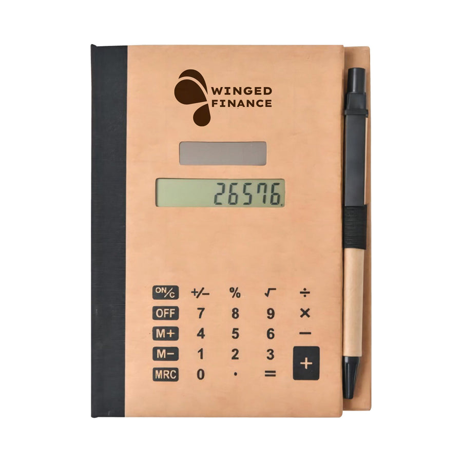 Recycled Cardboard Notebook With Calculator And Sticky Tabs (Q721532)