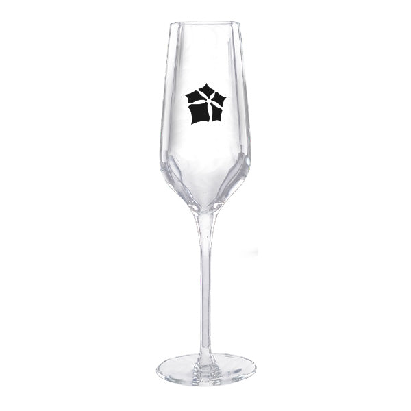 8 Oz. Exclusive Prism Flute - Deep Etched  Imprinted with Logo (Q726022)