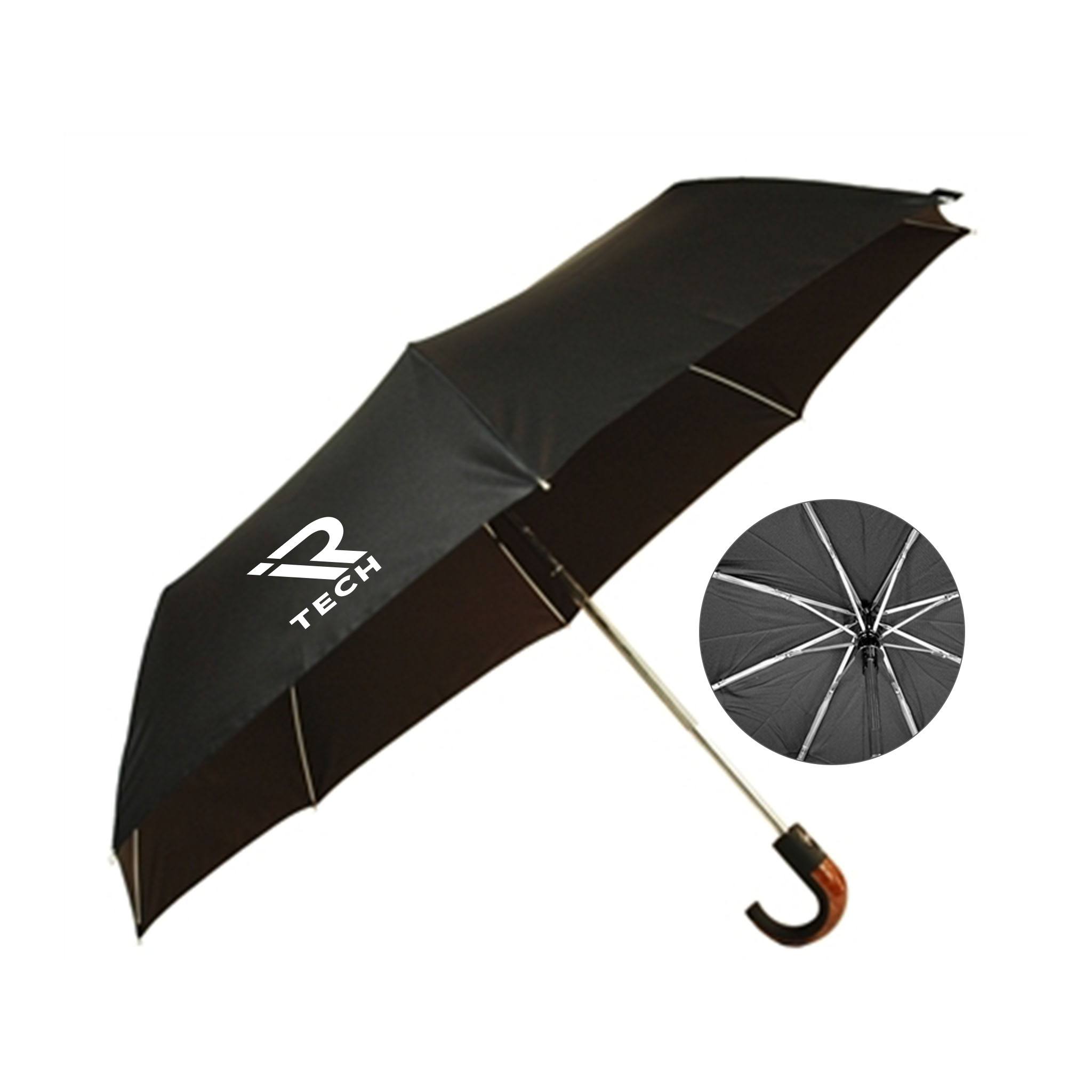 The 46 Inch Auto Open-Auto Close Folding Umbrella  Imprinted with Logo (Q727422)