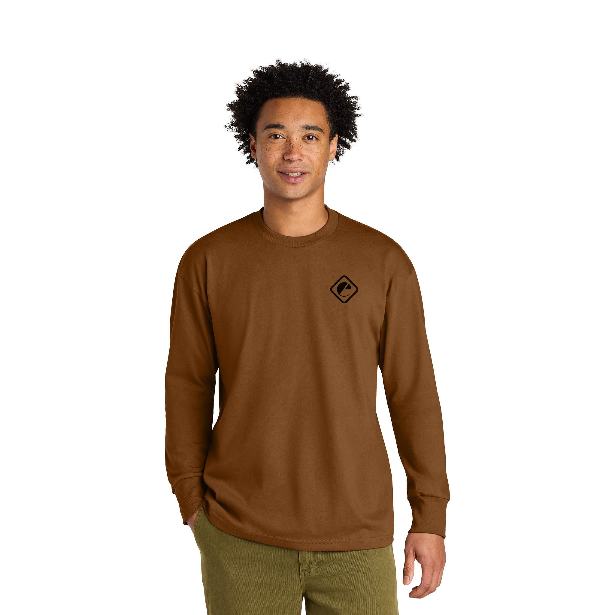 Next Level Apparel® Heavyweight Long Sleeve Tee  Imprinted with Logo (Q727432)