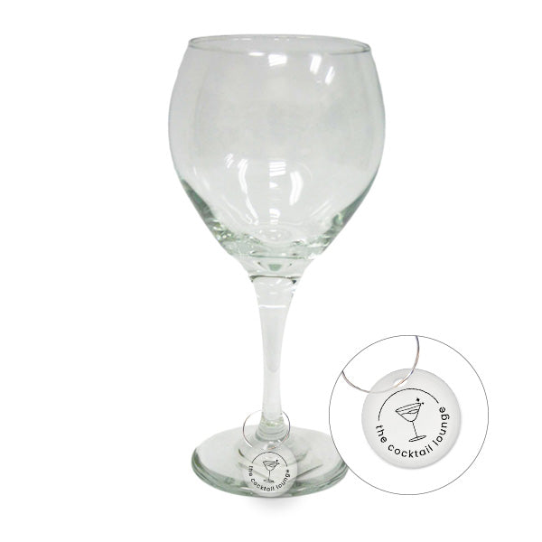 Circle Acrylic Wine Charm (Q727922)