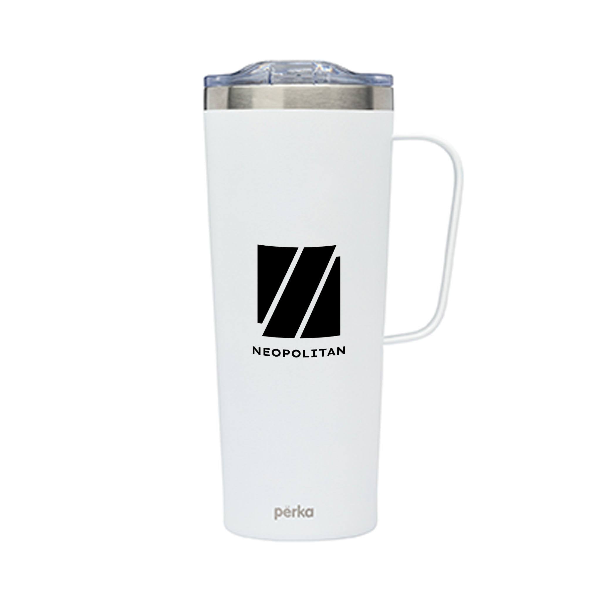 28 Oz. Perka® Winston Stainless Steel Travel Mug  Imprinted with Logo (Q728322)
