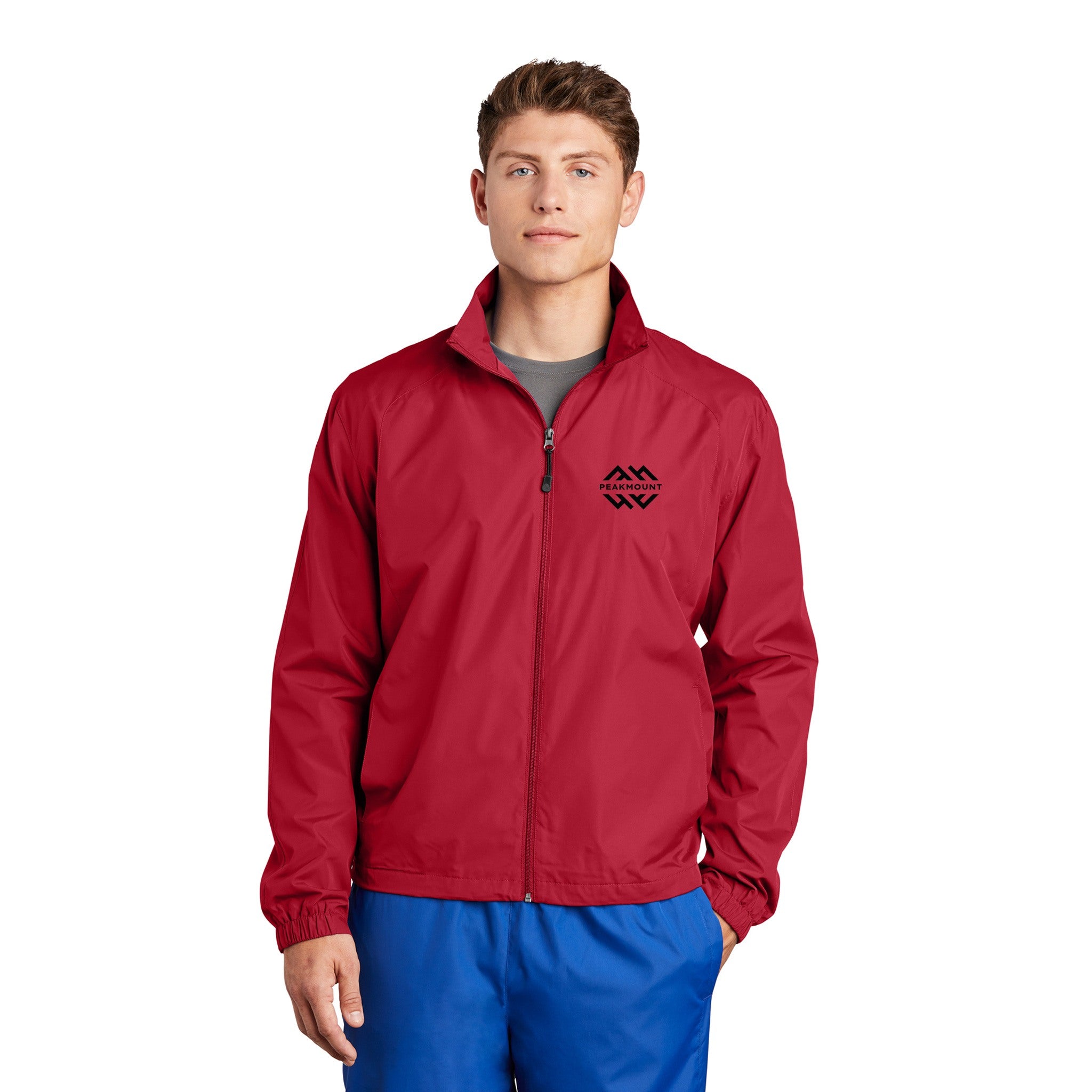 Sport-Tek® Full-Zip Wind Jacket  Imprinted with Logo (Q728511)